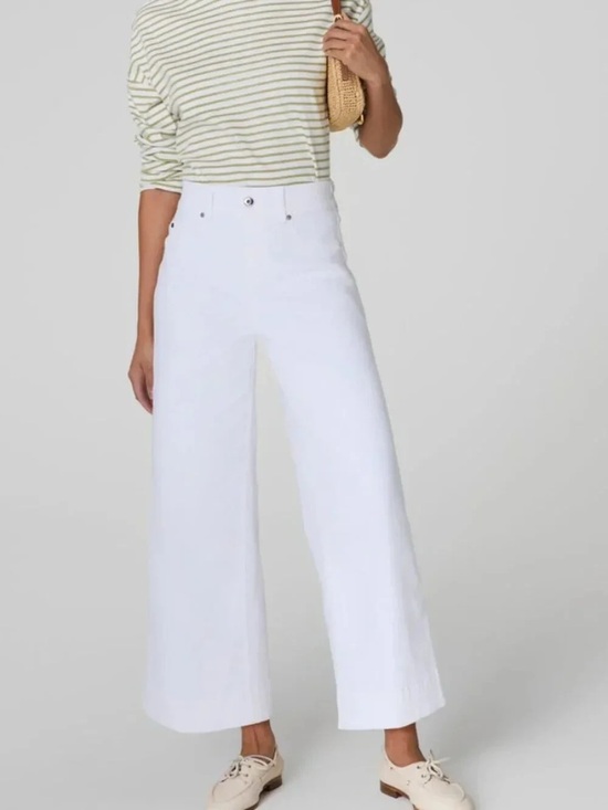SPANX Pants - Spanx SPANXshape EveryWear Wide Leg Jeans Womens 2X Petite White